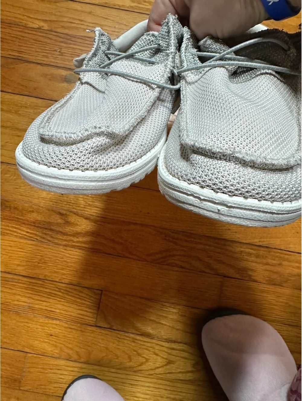 Hey Dude Shoes Funk Gray Mulit Wally Sox Men Size 8 Women’s 9.5